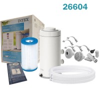 Филтърна помпа за басейни, с картушен филтър, INTEX 26604 Krystal Clear, 45W, 2006 л/ч