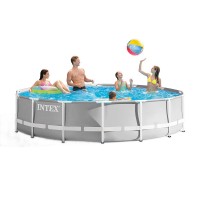 Басейн с метална конструкция 457x107см, INTEX 26724NP Prism Frame Pool Set