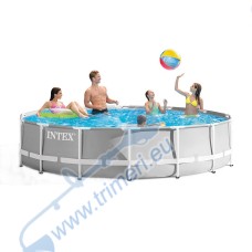 Басейн с метална конструкция 457x107см, INTEX 26724NP Prism Frame Pool Set