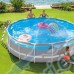 Басейн с конструкция, 488x122 см, INTEX 26730NP Prism Frame ClearView, с филтърна помпа, стълба, подложка, покривало