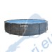 Басейн Intex 26744NP Greywood 549x122см с метална рамка, филтърна помпа, стълба и покривало