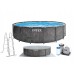 Басейн Intex 26744NP Greywood 549x122см с метална рамка, филтърна помпа, стълба и покривало