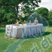 Басейн с конструкция, 400x200x122 см, INTEX 26770NP Prism Frame ClearView, с филтърна помпа, стълба, подложка, покривало