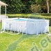 Басейн с конструкция, 400x200x100 см, INTEX 26780NP Prism Frame Chevron, с филтърна помпа и стълба