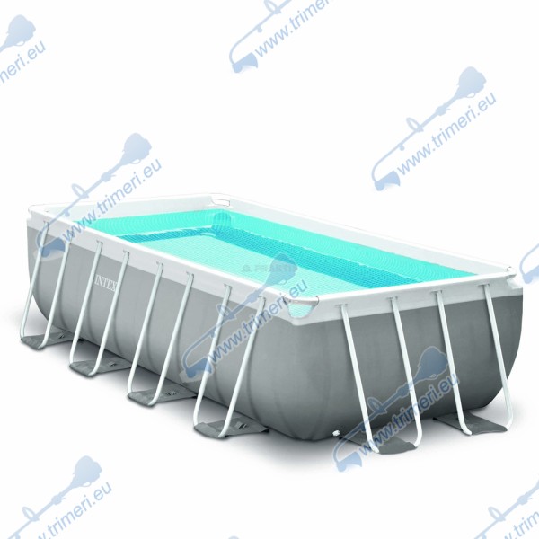 Басейн с метална рамка 400х200х100см. с филтърна помпа, INTEX 26788NP, PRISM FRAME SQUARE