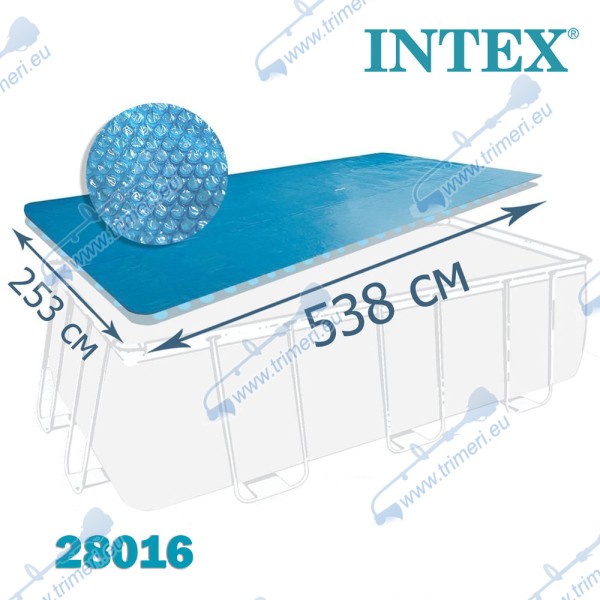 Покривало соларно за правоъгълни басейни, INTEX 28016-1 (29026), 549x274см