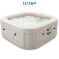 Надуваемо джакузи INTEX 28472NP PureSpa Chevron Bubble Deluxe, 196x71 см, до 6 човека