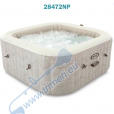 Надуваемо джакузи INTEX 28472NP PureSpa Chevron Bubble Deluxe, 196x71 см, до 6 човека