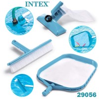 Комплект за почистване на басейн INTEX 29056, 3 части - подочистачка, четка, мрежа