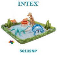 Надуваем детски център за игра INTEX 56132NP Jurassic Adventure, 201x201x36см