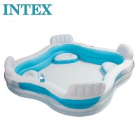 Семеен надуваем басейн със седалки Swim Center Family 229 х 229 х 66 см. - INTEX 56475NP