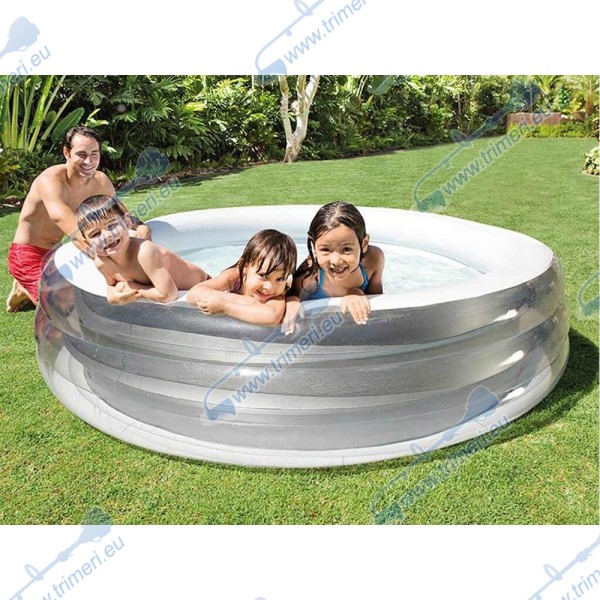 Надуваем басейн INTEX 57192NP Family размери 229x51см.