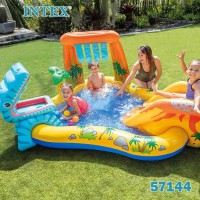 Надуваем детски игрален център, INTEX 57444 Dinosaur Play Center, 249x191x109 см