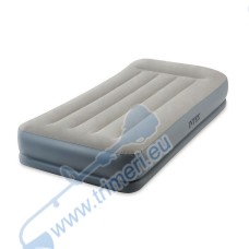 Надуваем дюшек Intex 64116NP Pillow Rest Mid-Rise Airbed размери 99x191x30см