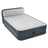Надуваем дюшек INTEX 64448ND Queen Dura-Beam Ultra Plush Headboard 152х236х86см
