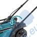 Косачка акумулаторна, колесна, Makita DLM330Z, 18V, Li-ion, 330 мм, 25-75 мм, 30 л.