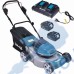 Акумулаторна косачка, колесна, Makita DLM460PT2, 18+18 V, 2 x 5 Ah, 460 мм, 25 - 70 мм