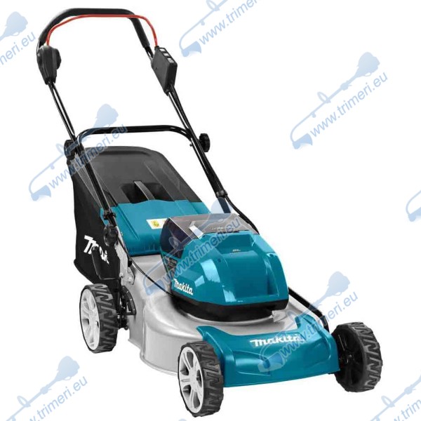 Акумулаторна косачка, колесна, Makita DLM460Z, без батерии и зарядно, 36 V, 460 мм