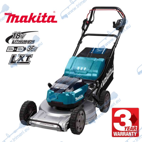 Косачка акумулаторна, самоходна, колесна, Makita DLM533Z, 36 V, 534 мм