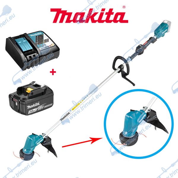 К-т акумулаторен тример Makita DUR190LZX3 с батерия 18V, 1x3Ah и зарядно устройство