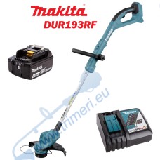 Тример акумулаторен / коса Makita DUR193RF, 18V, 1x3Ah, LXT, 26 см ширина на косене