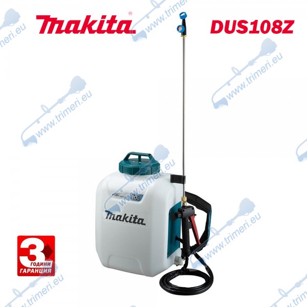 Градинска акумулаторна пръскачка Makita DUS108Z, 18V, Li-ion, 10 литра, 5 bar