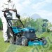 Косачка акумулаторна, самоходна, колесна, Makita LM001CZ, 18+18V, Li-ion, 534мм, 6900 кв.м.