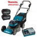 Самоходна акумулаторна косачка, Makita LM001GT201, 40V, 2x5Ah, XGT, 53 см ширина на косене, 20-100 мм височина на косене, 62 л кош