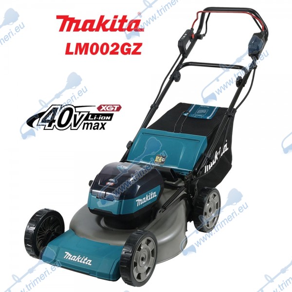 Косачка акумулаторна, колесна, 40V, XGT, 53 см ширина на косене, 20-100 мм височина на косене, 70 л кош, Makita LM002GZ