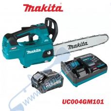 Акумулаторен верижен трион / резачка за дърва Makita UC004GM101, 40V, 1x4Ah, 35 см