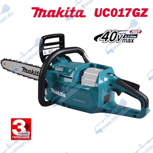 Акумулаторна резачка за дърва / верижен трион Makita UC017GZ, 40V, XGT, 45 см