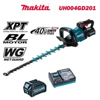 Акумулаторен храсторез, безчетков, Makita UH004GD201, 40V, 2x2.5Ah, XGT, 600 мм острие, 23.4 мм ширина на рязане