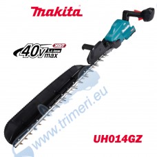Храсторез акумулаторен / ножица за жив плет Makita UH014GZ, 40V, XGT, 75 см нож, 23.5 мм дебелина на клони, безчетков мотор