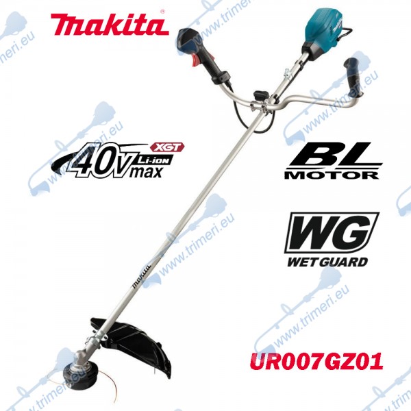 Акумулаторен тример / коса Makita UR007GZ01, 40V, XGT, безчетков мотор, 43 см ширина на косене