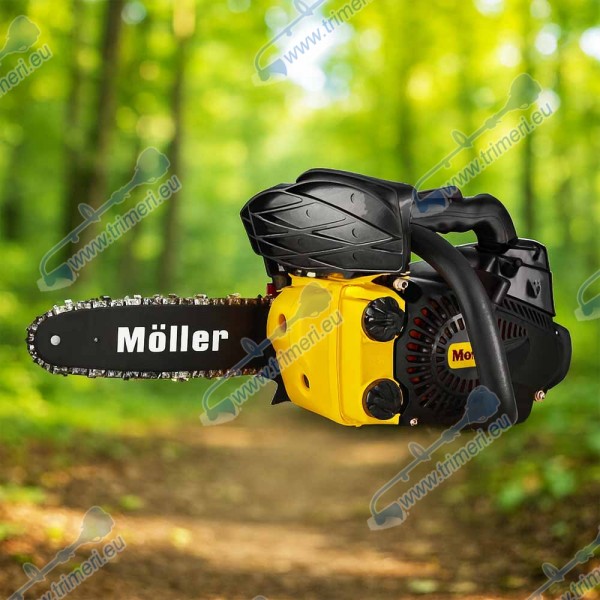 Бензинова мини резачка за дърва 1.2 к.с., 25 см, 3/8", MOLLER 44465
