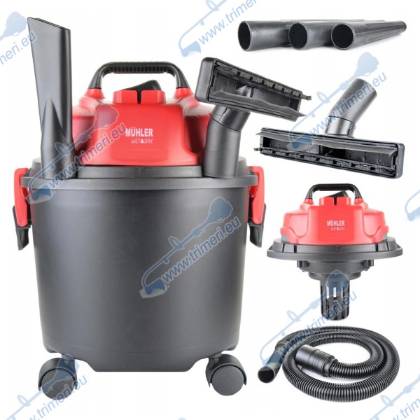 Прахосмукачка за сухо и мокро почистване (Wet&Dry) MUHLER MV-1520, 1200W, 15 л обем