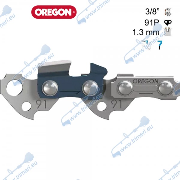 Верига за резачка 3/8", 1.3 мм - на звено, OREGON 91P100R
