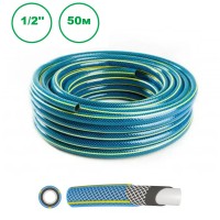 Градински маркуч 4-слоен bluebos plus 4 слоя, 8-24 bar, 1/2 ", 50 метра
