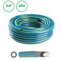 Градински маркуч 4-слоен bluebos plus 4 слоя, 8-24 bar, 3/4", 25м