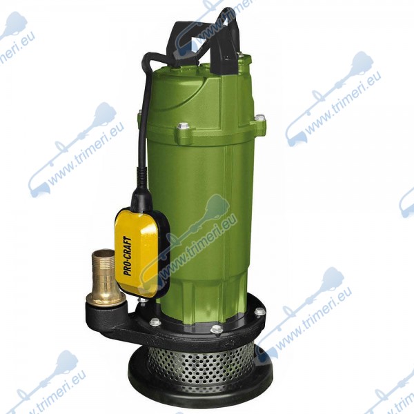 Помпа за вода, потопяема с поплавък, PROCRAFT PN22, 370W, 1500 л/ч. 1"