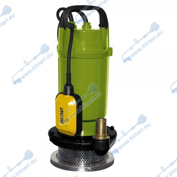 Потопяема помпа за вода с поплавък, PROCRAFT PN24, 750W, 1500 л/ч. 1"