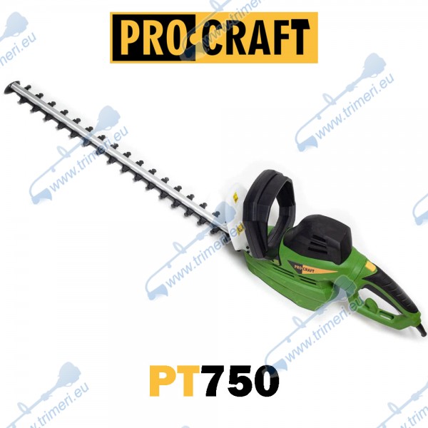 Храсторез електрически 750W, PROCRAFT PT750, 610 мм нож, 0-1800 об./мин