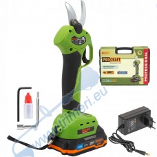 Акумулаторна лозарска ножица PROCRAFT ES28Li, 20V, 2Аh, 10-25 мм, безчетков мотор