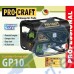 Бензинов генератор за ток, 1 kW PROCRAFT GP10