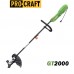 Електрически тример / коса с нож и корда, PROCRAFT GT2000, 2000W, 38 см ширина на косене