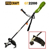 Електрическа коса / тример PROCRAFT GT2200, 1200W, 38 см ширина на косене, с нож и корда