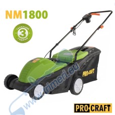 Косачка електрическа 1500W, 36см, 20-60мм, 50л, PROCRAFT NM1800