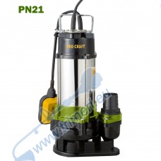 Потопяема помпа за чиста и мръсна вода, PROCRAFT PN21, 750W, 2", 13 м напор