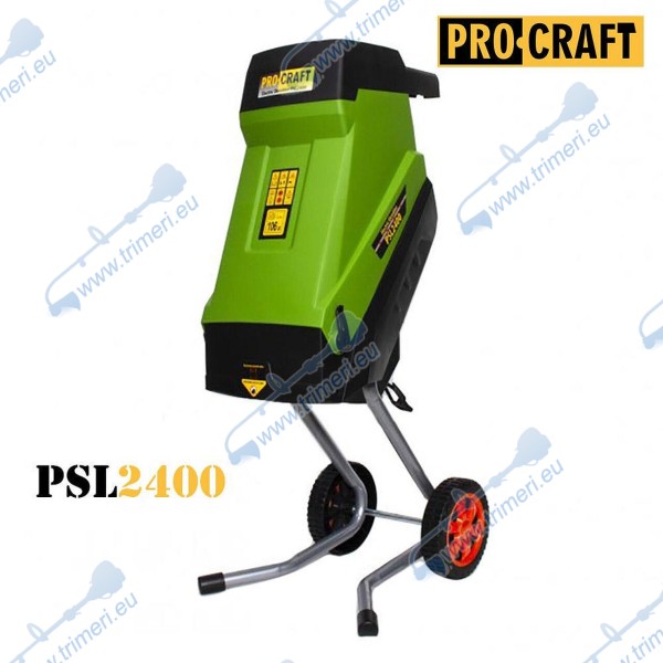 Дробилка за клони PROCRAFT PSL2400, 2400W, 35 л., 45 мм