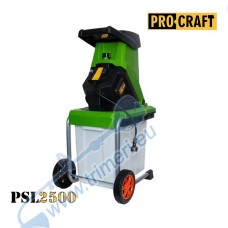 Дробилка за клони PROCRAFT PSL2500, 2500W, 50 л., 4050 мин-1